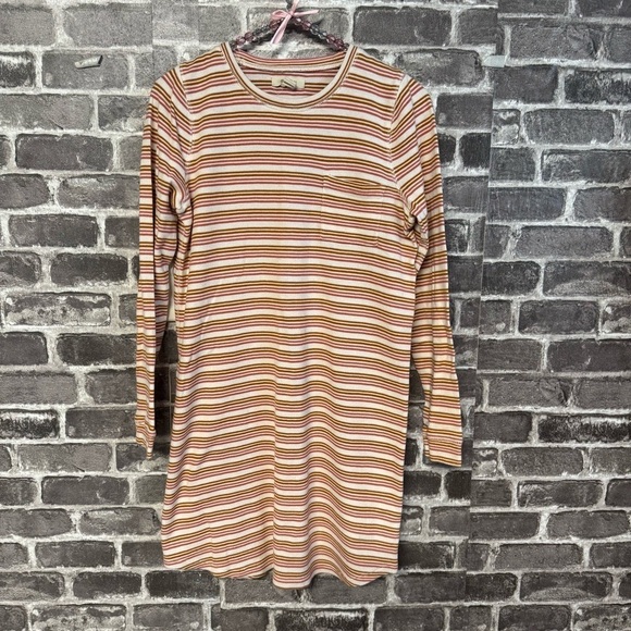 Madewell Striped Thermal Long Sleeve Sleep shirt - Picture 1 of 9